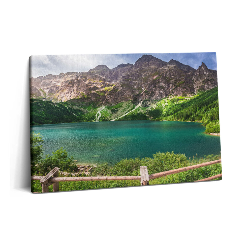 Tablou pe pânză 60x40 Peisajul unui lac în munți