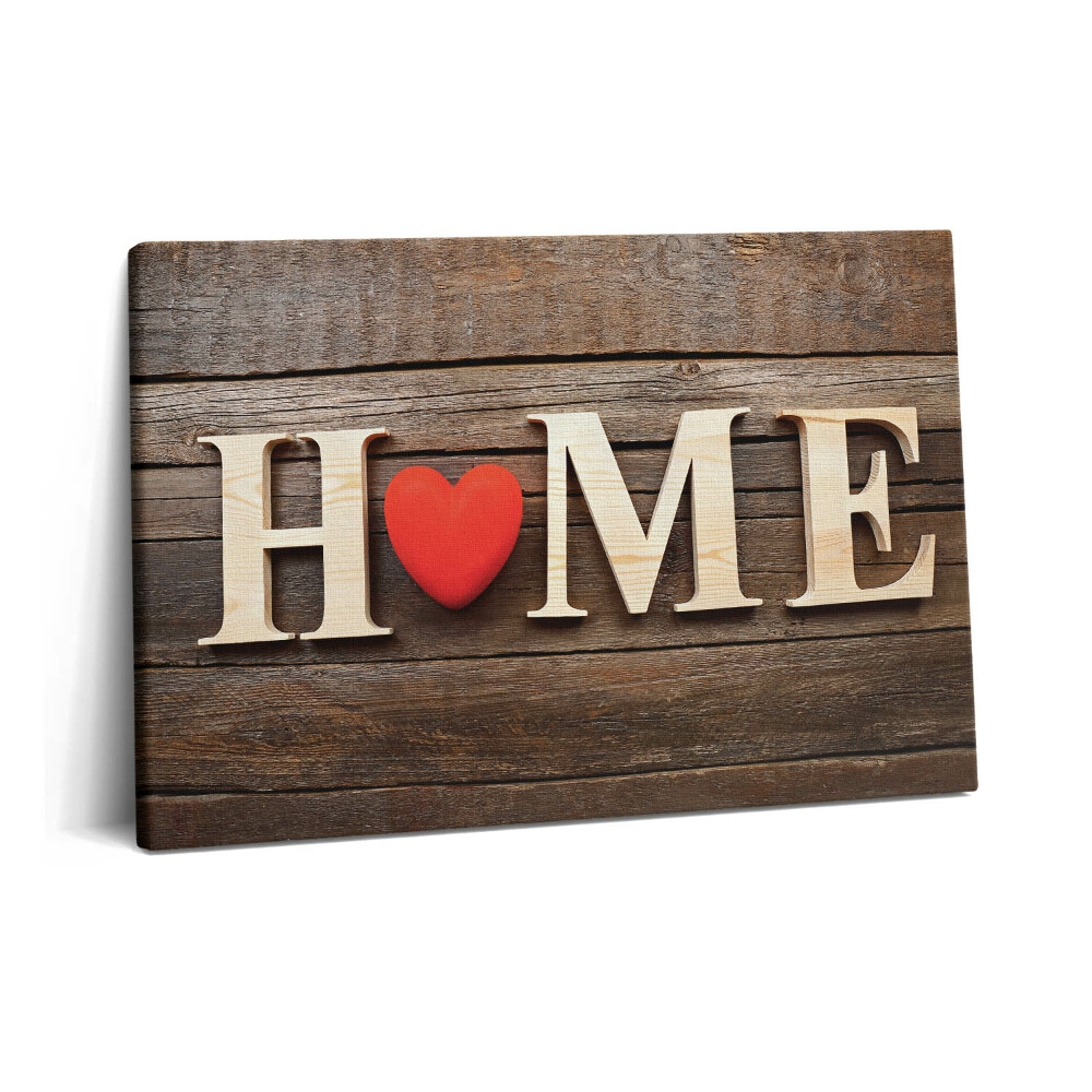 Tablou pe pânză 60x40 Inscripție acasă