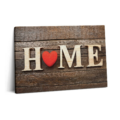Tablou pe pânză 60x40 Inscripție acasă