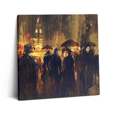 Tablou pe pânză canvas 60x60 Impresionismul în artă - piață