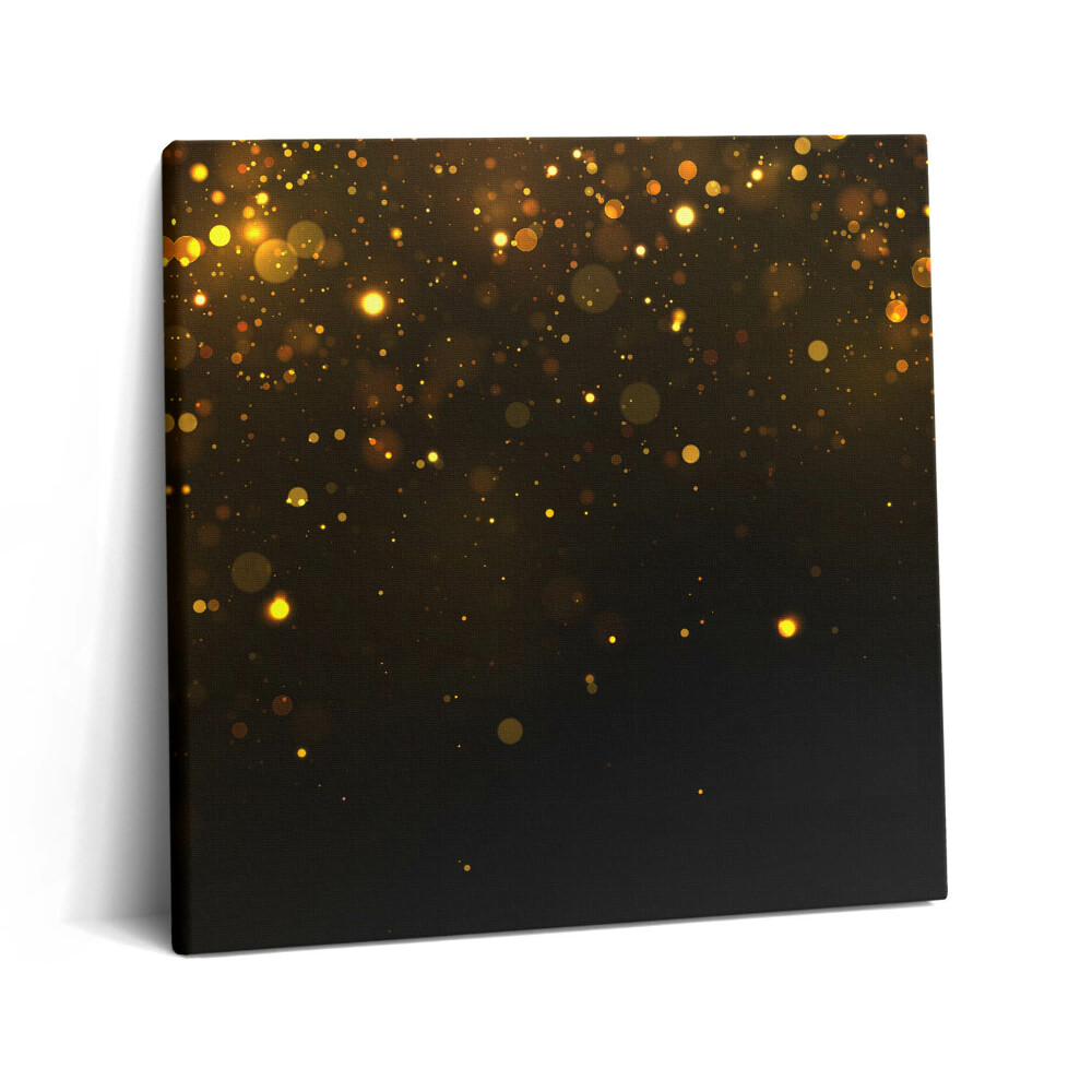 Tablou pe pânză canvas 60x60 Sclipici auriu