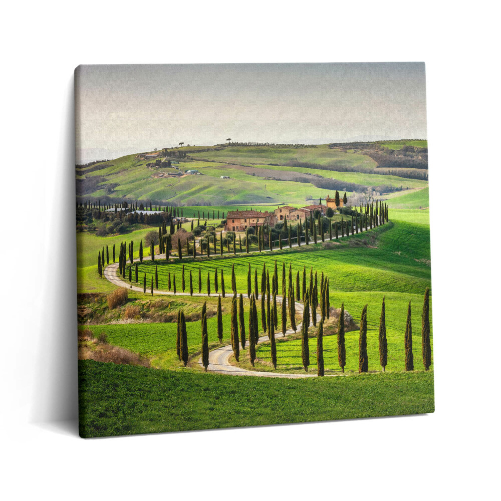 Tablou pe pânză canvas 60x60 Peisaj cu atmosferă italiană