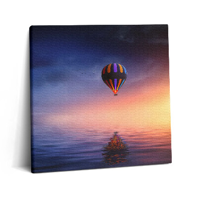 Tablou pe pânză canvas 60x60 Balon deasupra apei