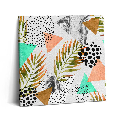 Tablou pe pânză canvas 60x60 Model geometric abstract de vară