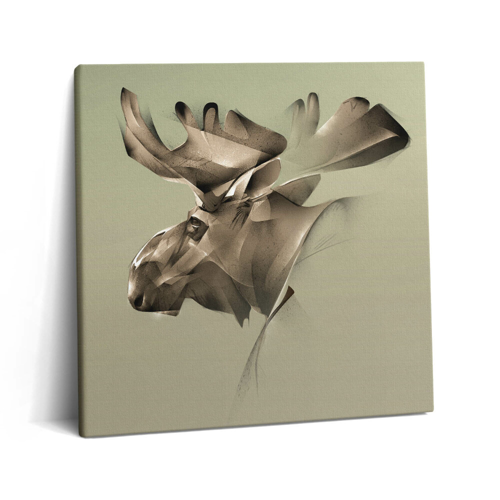 Tablou pe pânză canvas 60x60 Reprezentare grafică a unui elan