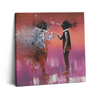 Tablou pe pânză canvas 60x60 Cyberspațiul - o stare de spirit