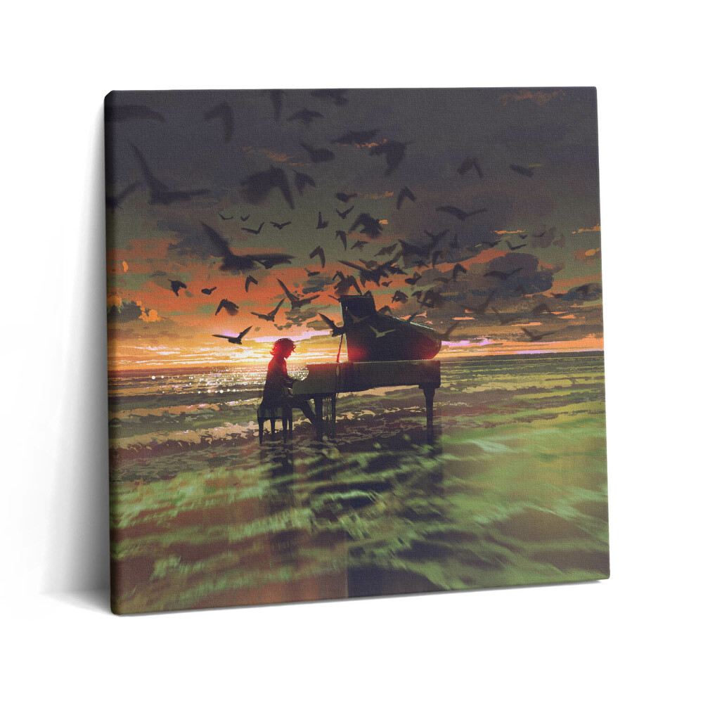 Tablou pe pânză canvas 60x60 Concert pe plajă