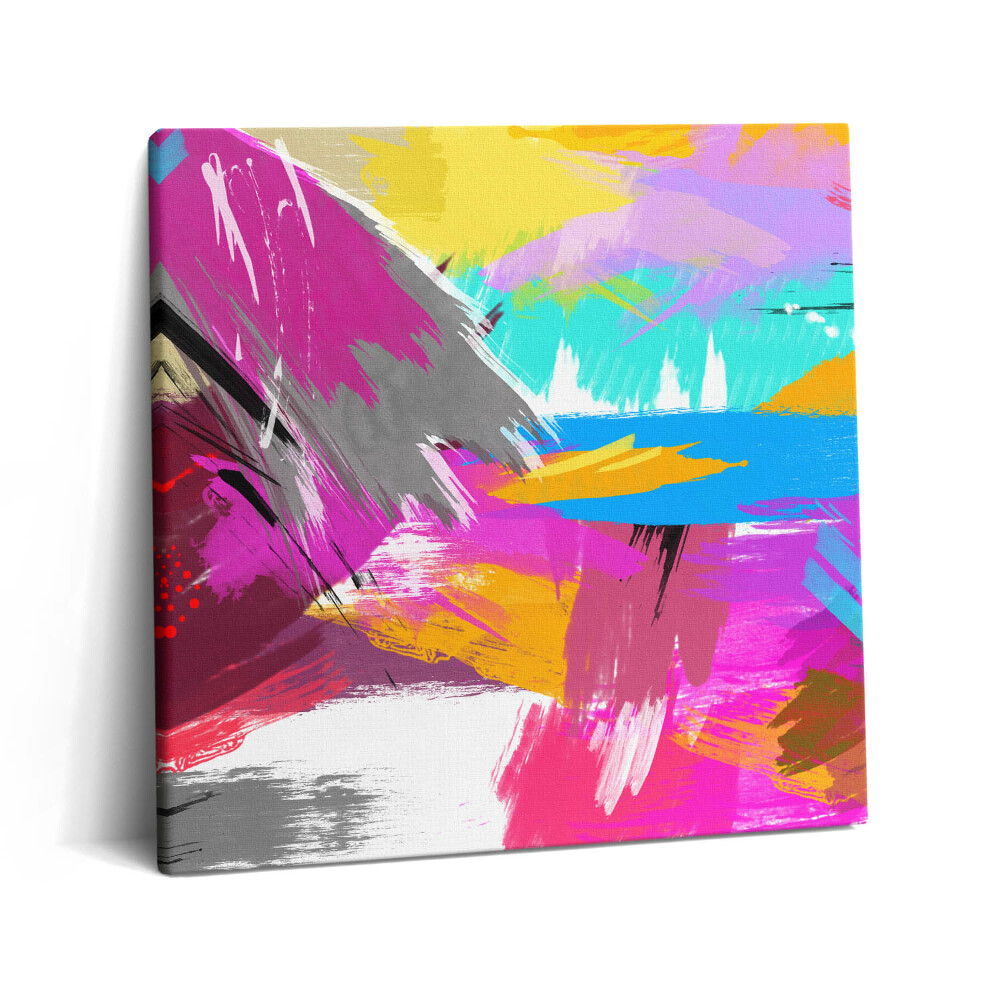 Tablou pe pânză canvas 60x60 Tușe abstracte de pensulă