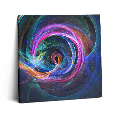 Tablou pe pânză canvas 60x60 Abstracție - fractal colorat