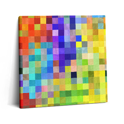 Tablou pe pânză canvas 60x60 Compoziție de pătrate mici