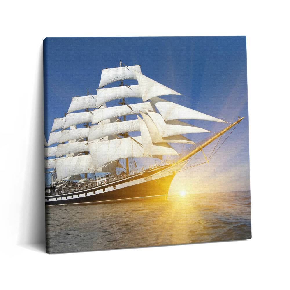 Tablou pe pânză canvas 60x60 Iahturi cu pânze - navigație