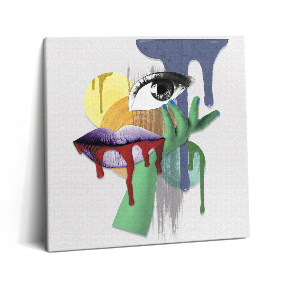 Tablou pe pânză canvas 60x60 Colaj suprarealist