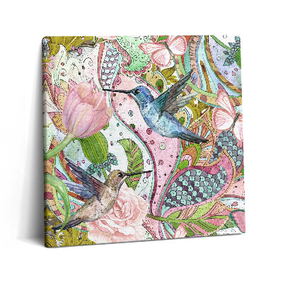 Tablou pe pânză canvas 60x60 Decorațiuni florale