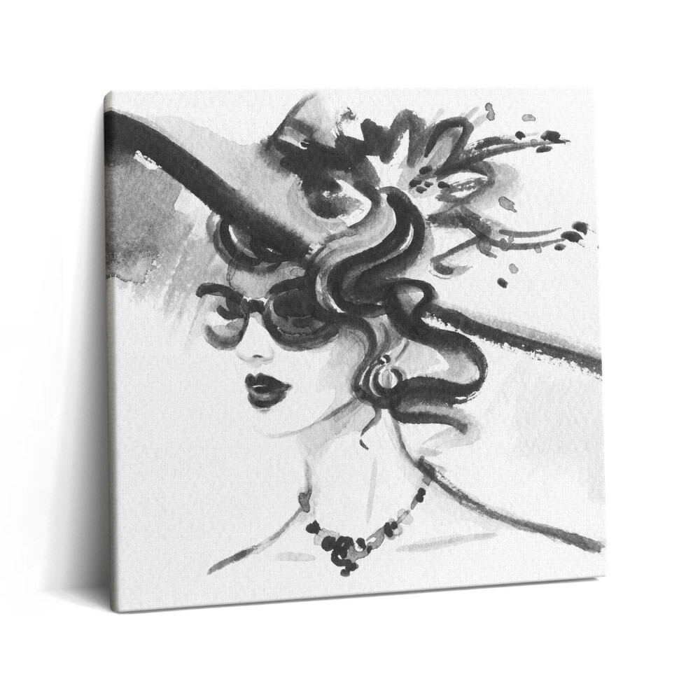 Tablou pe pânză canvas 60x60 femeie la modă