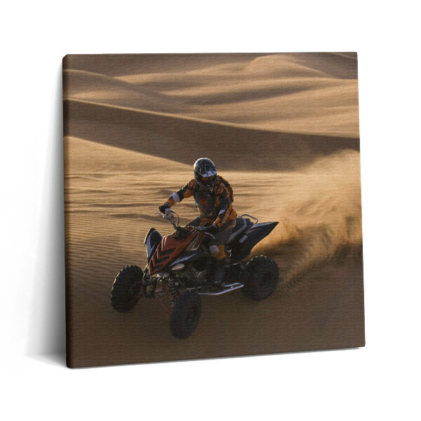 Tablou pe pânză canvas 60x60 Plimbare cu ATV-ul în deșert