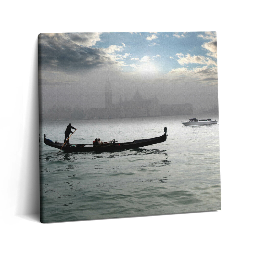 Tablou pe pânză canvas 60x60 Gondole venețiene