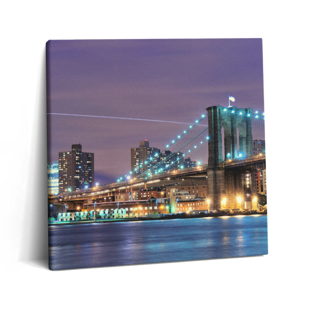 Tablou pe pânză canvas 60x60 Podul Brooklyn