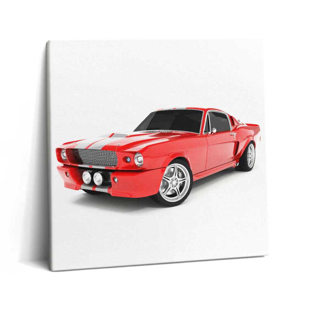 Tablou pe pânză canvas 60x60 Mașină sport roșie