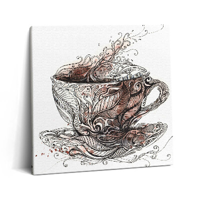 Tablou pe pânză canvas 60x60 o ceașcă de cafea