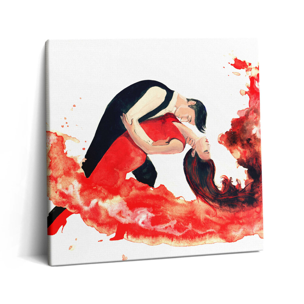 Tablou pe pânză canvas 60x60 Tango senzual plin de emoții