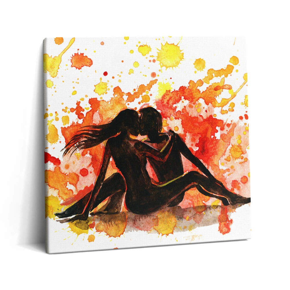 Tablou pe pânză canvas 60x60 Un cuplu îndrăgostit