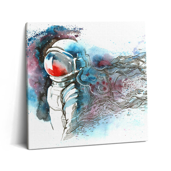Tablou pe pânză canvas 60x60 Abstracție astronaută