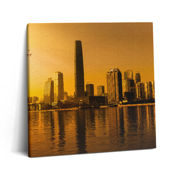 Tablou pe pânză canvas 60x60 Râul Zhujiang din China