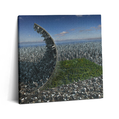 Tablou pe pânză canvas 60x60 Abstracție în Central Park