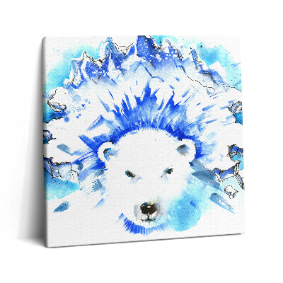 Tablou pe pânză canvas 60x60 Urs polar