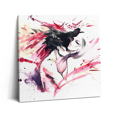 Tablou pe pânză canvas 60x60 Abstracția a două persoane