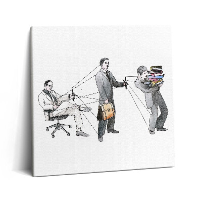 Tablou pe pânză canvas 60x60 Oameni cu păpuși