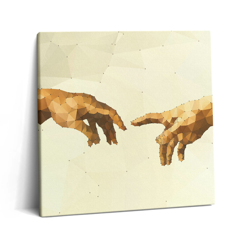 Tablou pe pânză canvas 60x60 Crearea lui Adam