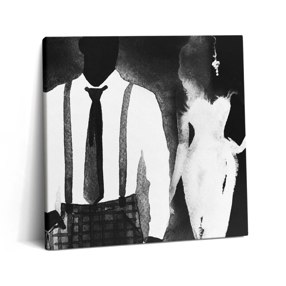 Tablou pe pânză canvas 60x60 Acuarele pentru femei și bărbați