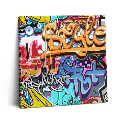 Tablou pe pânză canvas 60x60 Artă stradală Graffiti