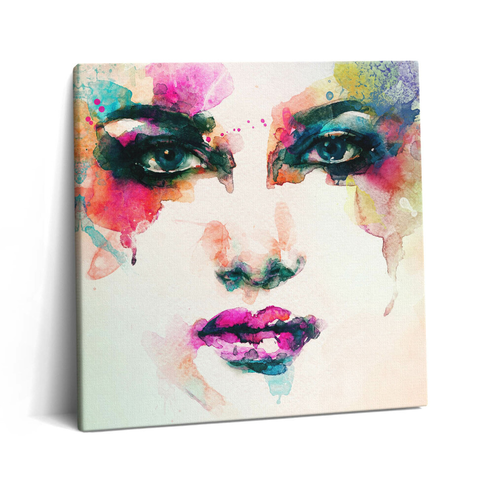 Tablou pe pânză canvas 60x60 Față de femeie abstractă