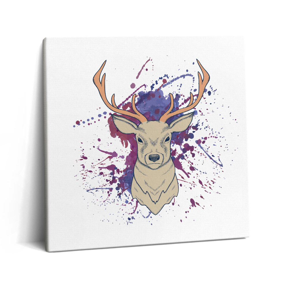 Tablou pe pânză canvas 60x60 Ilustrație vectorială de cerb