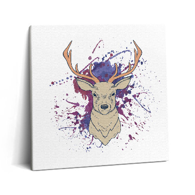 Tablou pe pânză canvas 60x60 Ilustrație vectorială de cerb