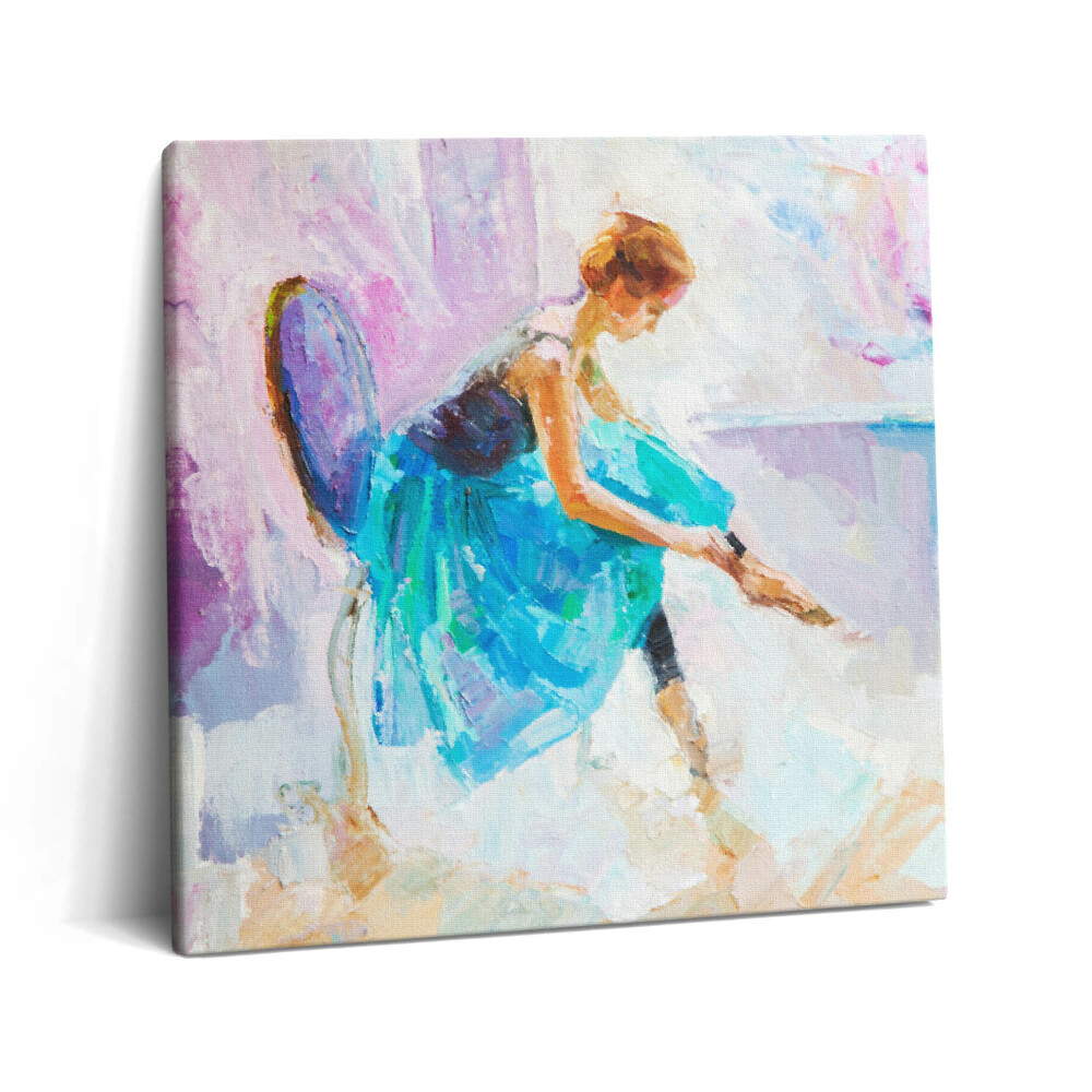 Tablou pe pânză canvas 60x60 Antrenament de balerină