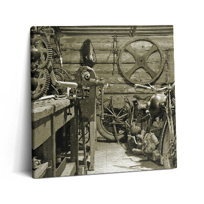 Tablou pe pânză canvas 60x60 Motociclete vechi