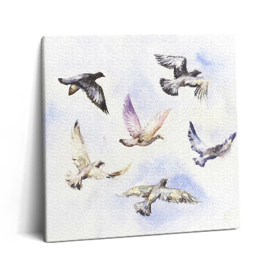 Tablou pe pânză canvas 60x60 Păsări care zboară