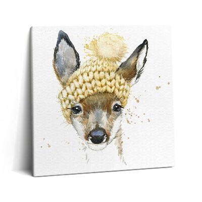 Tablou pe pânză canvas 60x60 Cerb în stilul copiilor