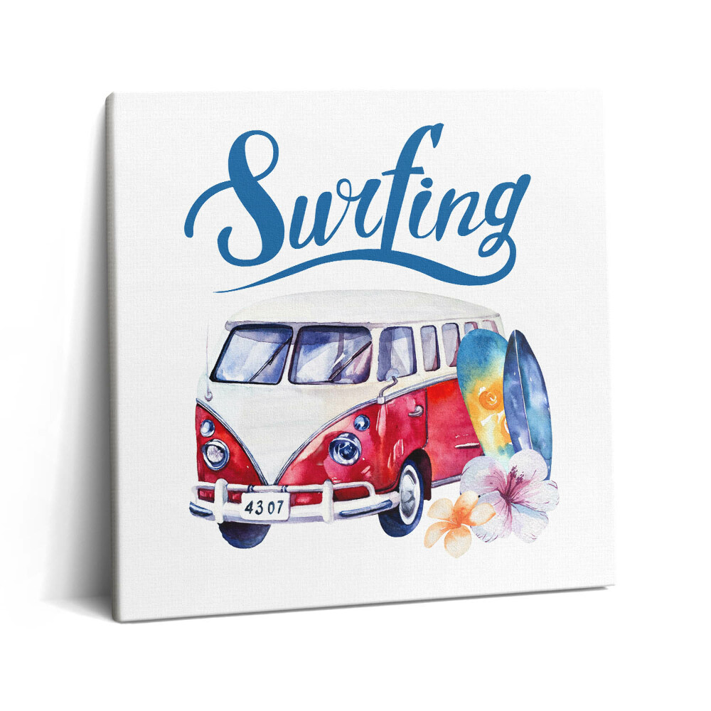 Tablou pe pânză canvas 60x60 Aventură cu bicicleta pe plajă