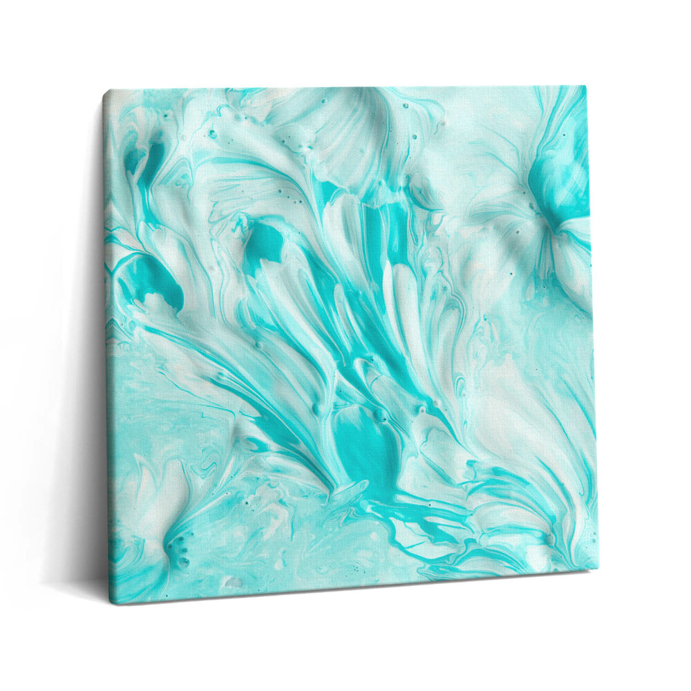 Tablou pe pânză canvas 60x60 Tapet albastru abstract