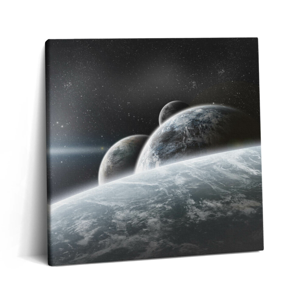 Tablou pe pânză canvas 60x60 Spațiu și planete