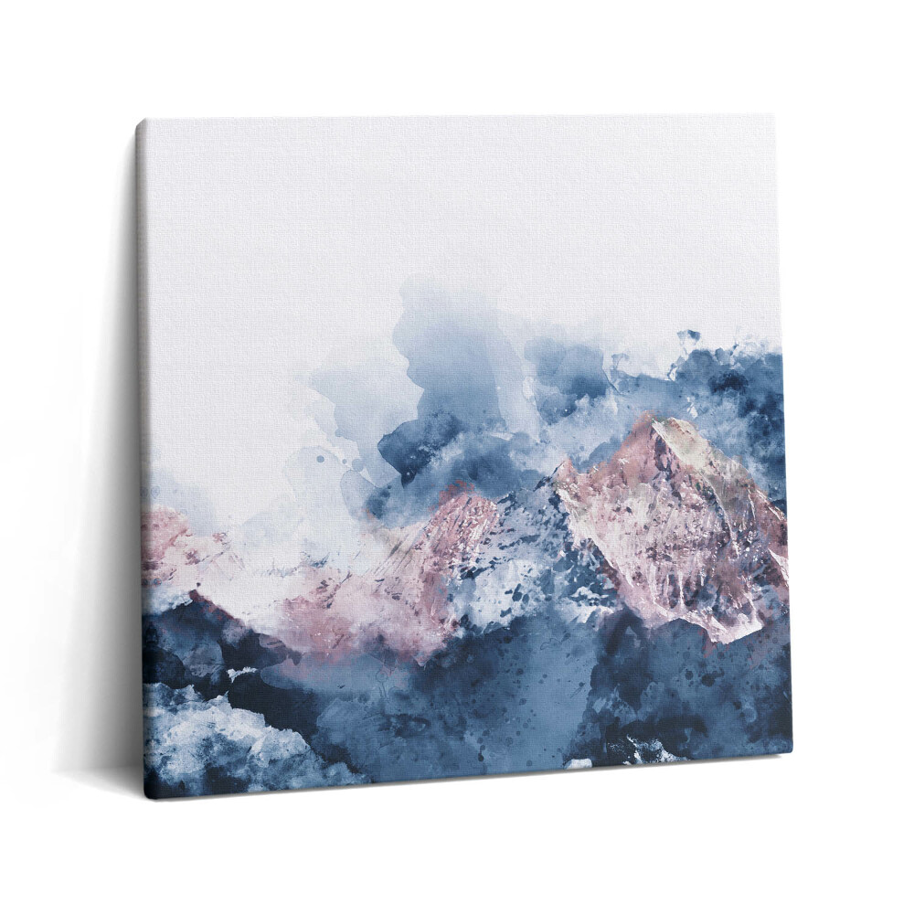 Tablou pe pânză canvas 60x60 Rezumat al lanțurilor muntoase