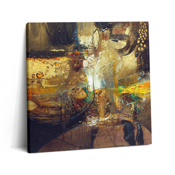 Tablou pe pânză canvas 60x60 Abstracție colorată pictată