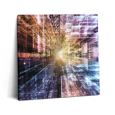 Tablou pe pânză canvas 60x60 Model abstract de lumină