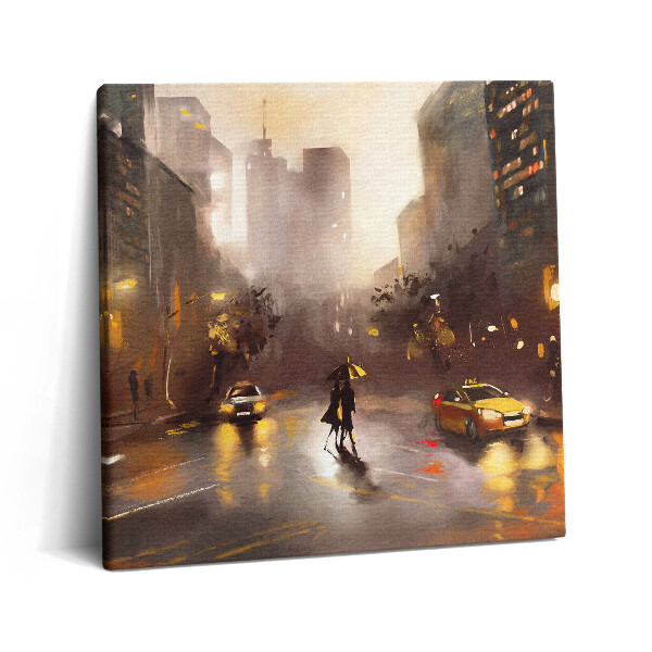 Tablou pe pânză canvas 60x60 Vedere spre strada din New York