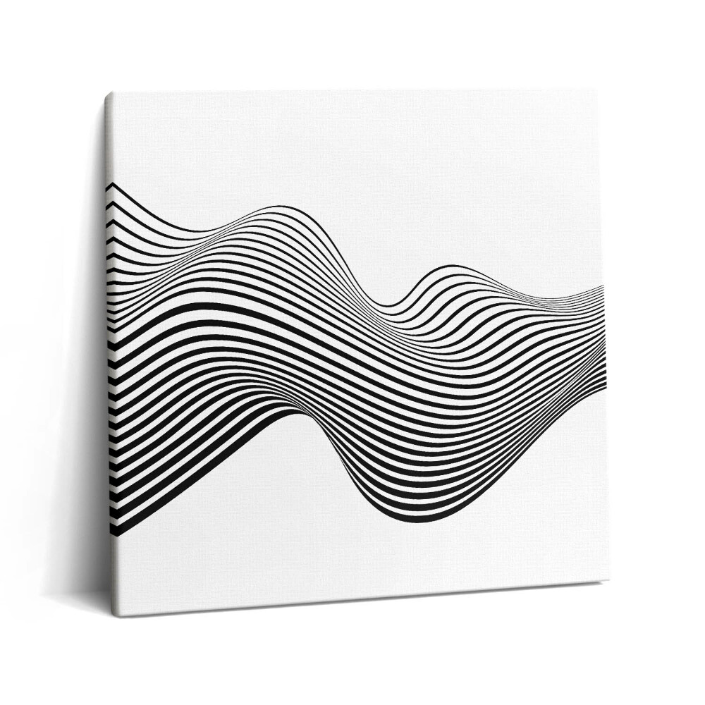 Tablou pe pânză canvas 60x60 Artă optică liniară