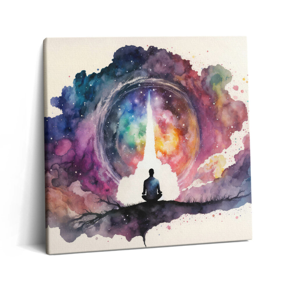 Tablou pe pânză canvas 60x60 Meditație despre stilul de viață